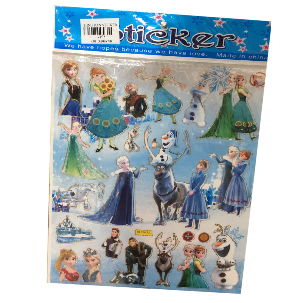 Hình dán sticker công chúa Elsa | Cửa hàng Bé Yêu - Chuyên sản ...